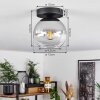 Koyoto  Lampa Wisząca Szkło 15 cm Chrom, Przezroczysty, Przydymiony, 1-punktowy