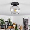 Koyoto  Lampa Wisząca Szkło 15 cm Chrom, Przezroczysty, Przydymiony, 1-punktowy