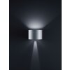 Helestra SIRI 44 lampa ścienna LED Stal nierdzewna, Srebrny, 2-punktowe