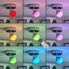 iDual Olivine Lampa Sufitowa LED Chrom, 1-punktowy, Zdalne sterowanie, Zmieniacz kolorów
