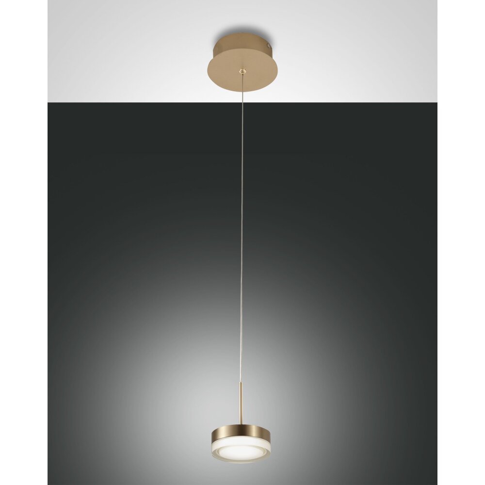 Fabas Luce Dunk Lampa Wisząca LED Mosiądz, 1-punktowy main product photo