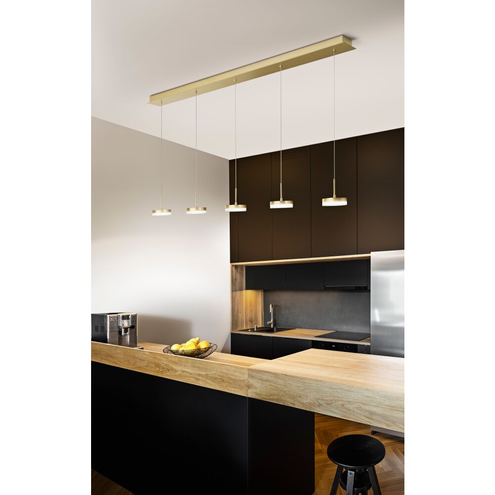 Fabas Luce Dunk Lampa Wisząca LED Mosiądz, 5-punktowe main product photo