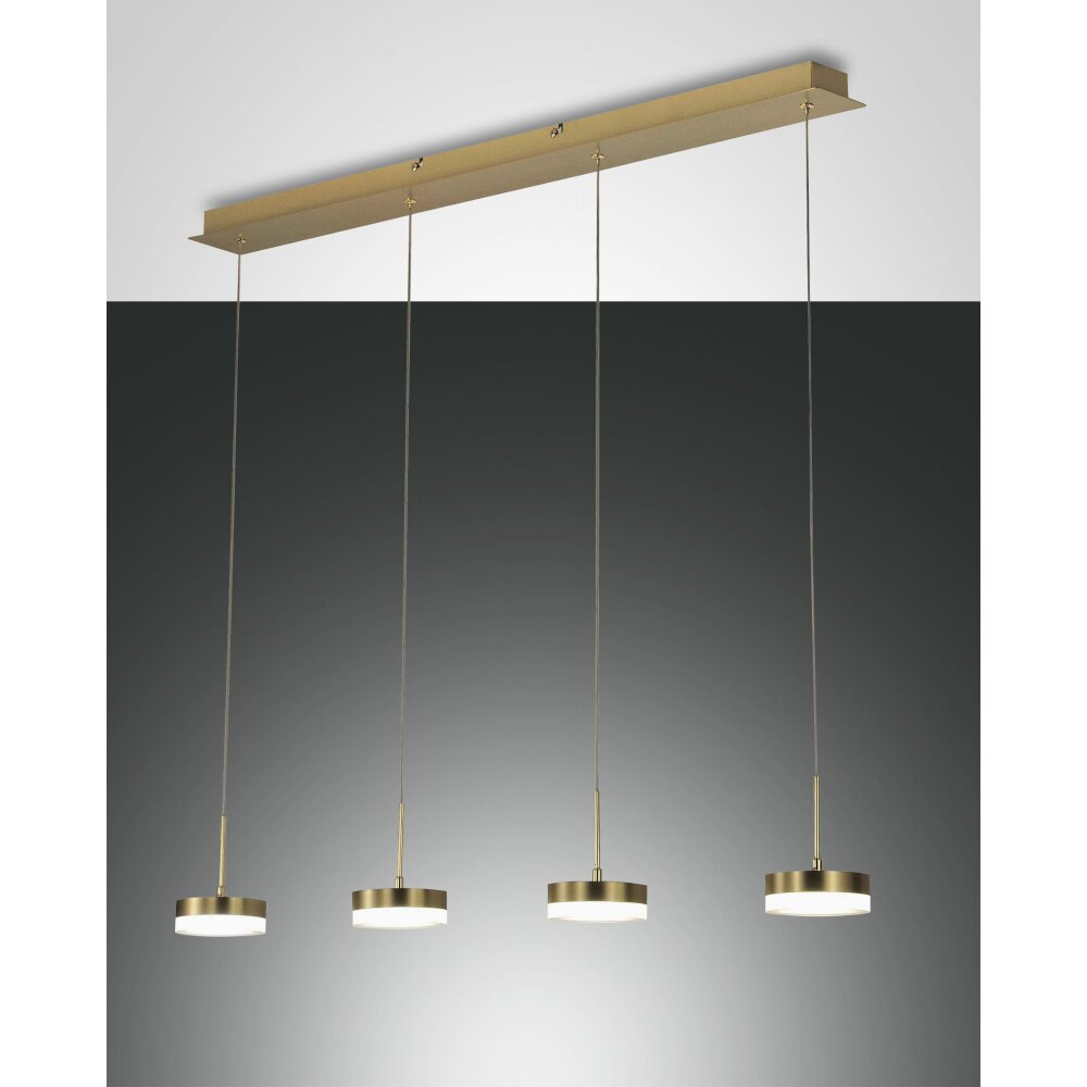 Fabas Luce Dunk Lampa Wisząca LED Mosiądz, 4-punktowe main product photo