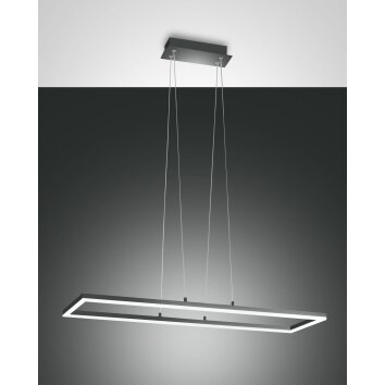 Fabas Luce Bard Lampa Wisząca LED Antracytowy, 1-punktowy