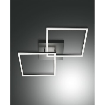 Fabas Luce Bard Lampa Sufitowa LED Antracytowy, 1-punktowy Fabas Luce Bard Lampa Sufitowa LED Antracytowy, 1-punktowy