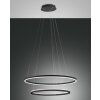 Fabas Luce Giotto Lampa Wisząca LED Czarny, 2-punktowe