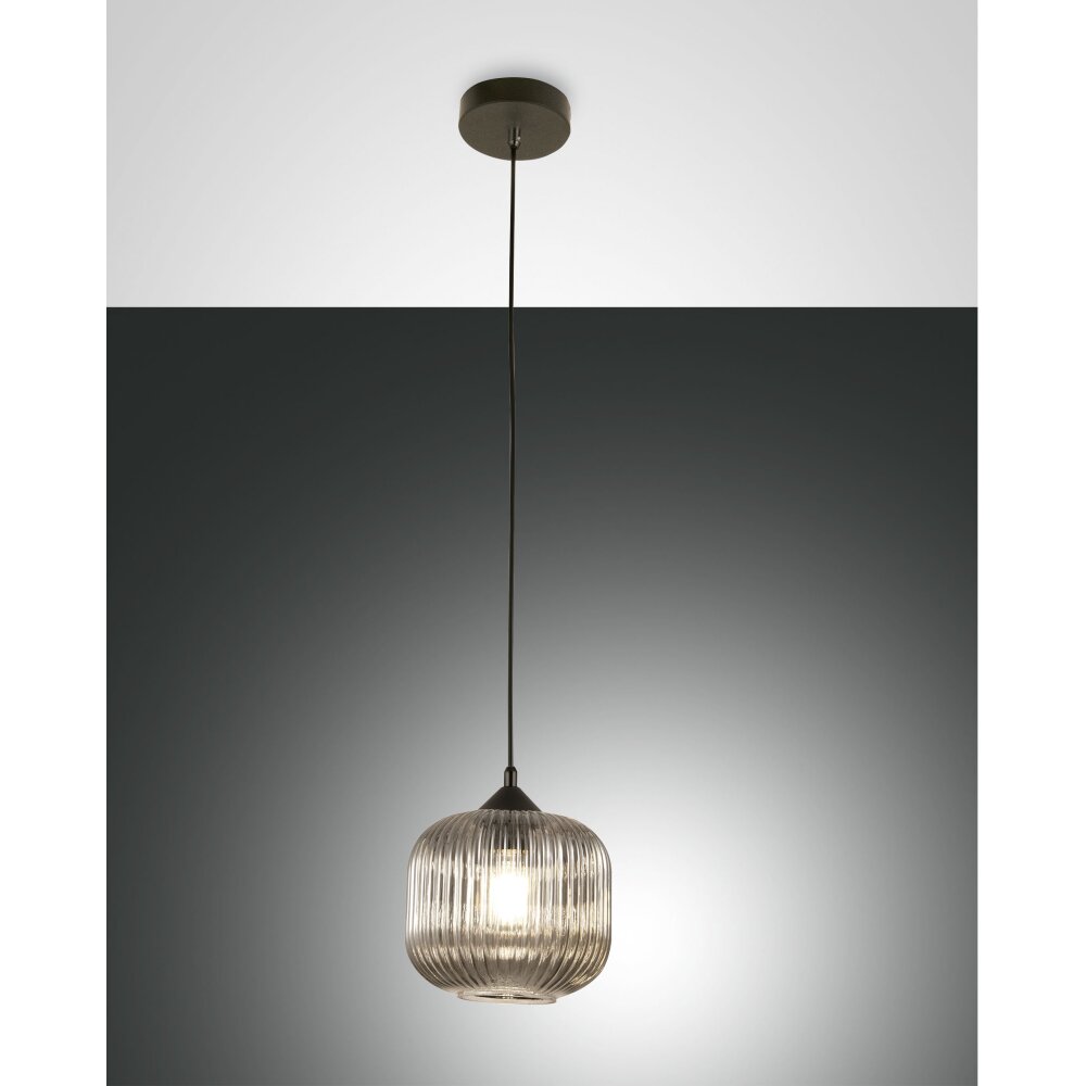 Fabas Luce Dock Lampa Wisząca Czarny, 1-punktowy main product photo