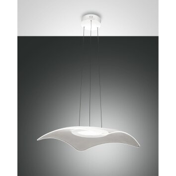 Fabas Luce Ibiza Lampa Wisząca LED Biały, 1-punktowy