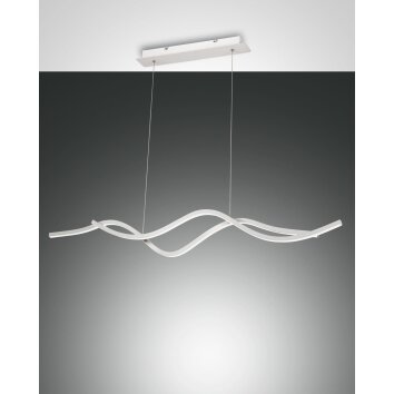 Fabas Luce Sinuo Lampa Wisząca LED Biały, 2-punktowe