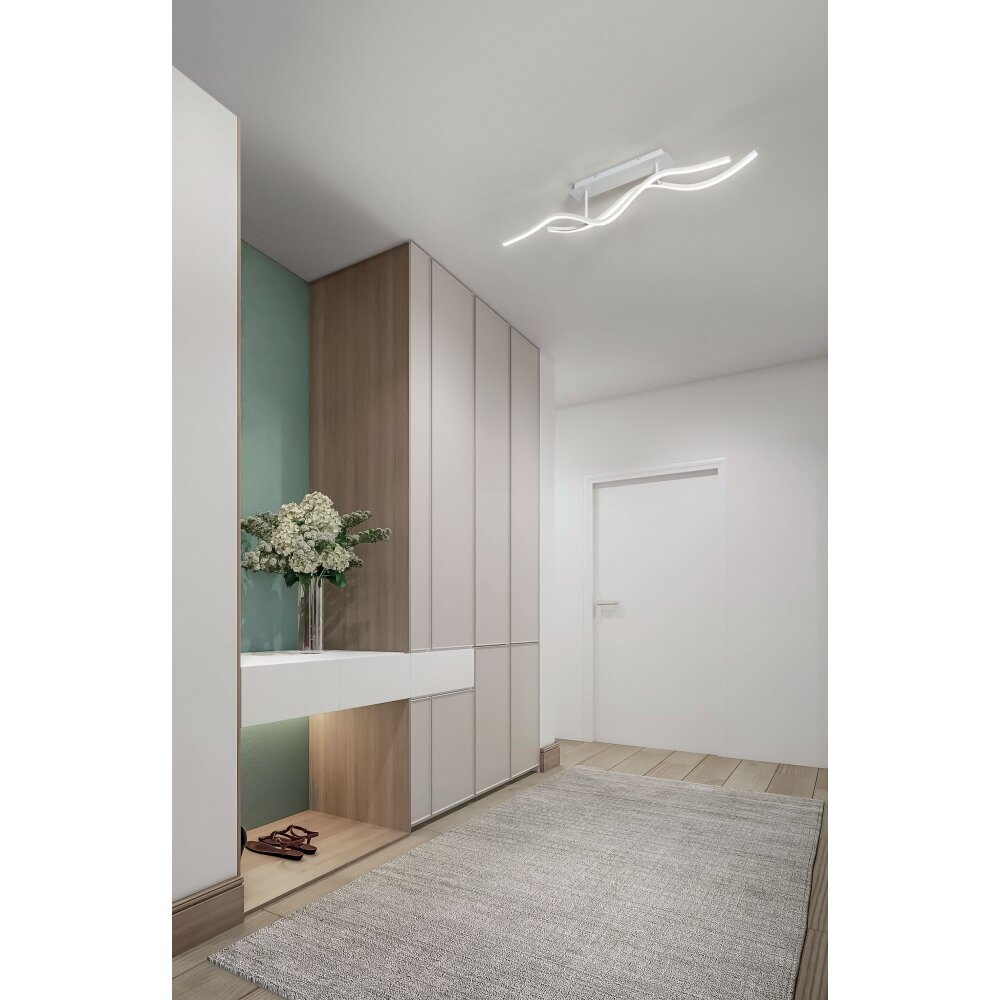 Fabas Luce Sinuo Lampa Sufitowa LED Biały, 2-punktowe main product photo