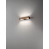 Fabas Luce Hazel Lampa ścienna LED Ciemne drewno, Czarny, 1-punktowy