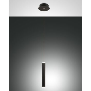 Fabas Luce Prado Lampa Wisząca LED Czarny, 1-punktowy