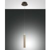 Fabas Luce Prado Lampa Wisząca LED Złoty, Czarny, 1-punktowy