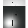 Fabas Luce Prado Lampa Wisząca LED Czarny, 1-punktowy