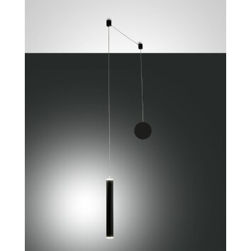 Fabas Luce Prado Lampa Wisząca LED Czarny, 1-punktowy
