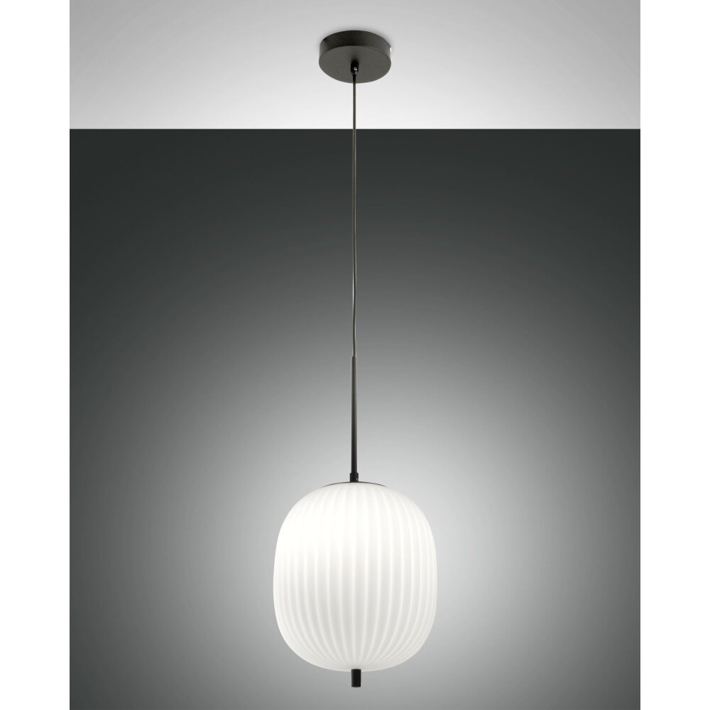 Fabas Luce Domizia Lampa Wisząca Czarny, 1-punktowy main product photo