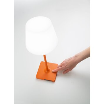 Fabas Luce Adam Lampa stołowa LED Pomarańczowy, 1-punktowy