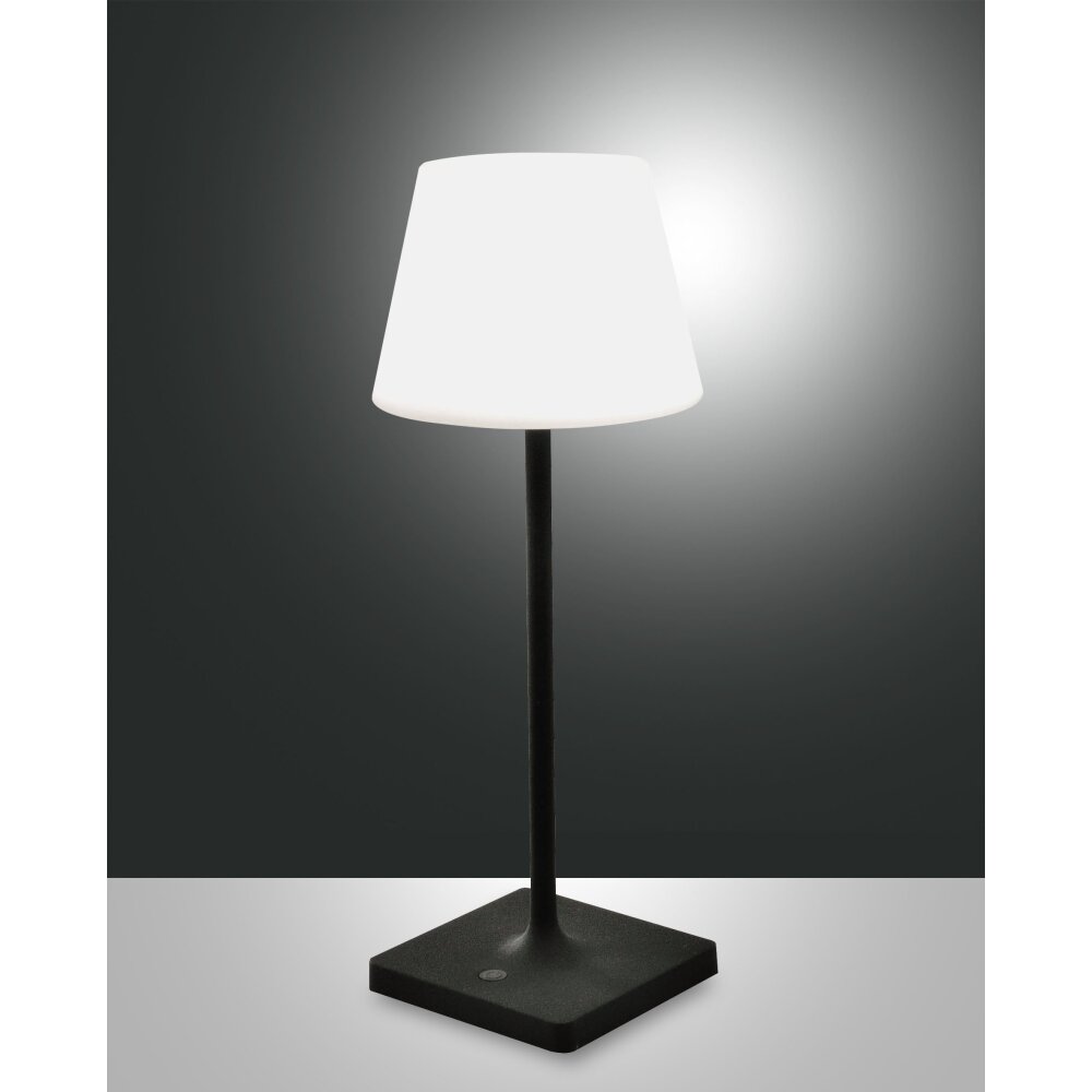 Fabas Luce Adam Lampa stołowa LED Szary, 1-punktowy main product photo