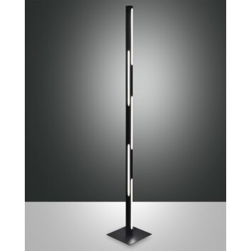 Fabas Luce Ling Lampa Stojąca LED Czarny, 1-punktowy