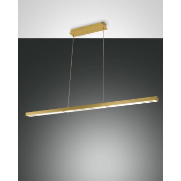 Fabas Luce Ling Lampa Wisząca LED Mosiądz, 1-punktowy