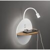 Fabas Luce Dual Lampa ścienna LED Ecru, Biały, 2-punktowe
