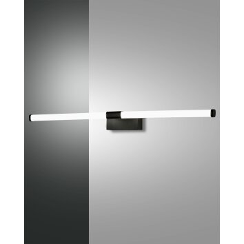 Fabas Luce Ago Lampa oświetlająca lustro LED Czarny, 1-punktowy