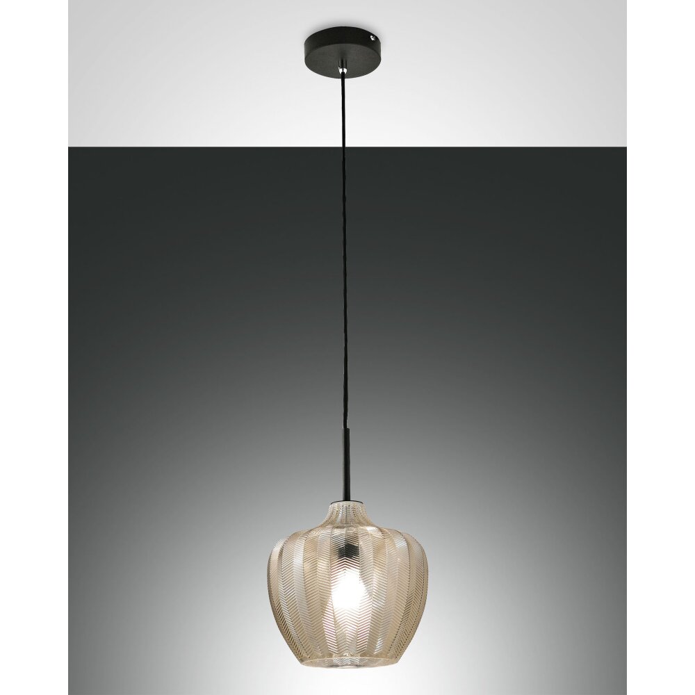 Fabas Luce Gallura Lampa Wisząca Czarny, 1-punktowy main product photo