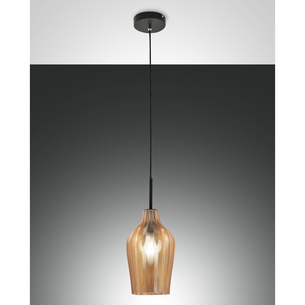 Fabas Luce Stintino Lampa Wisząca Czarny, 1-punktowy main product photo