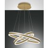 Fabas Luce Palau Lampa Wisząca LED Złoty, 2-punktowe