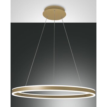 Fabas Luce Palau Lampa Wisząca LED Złoty, 1-punktowy