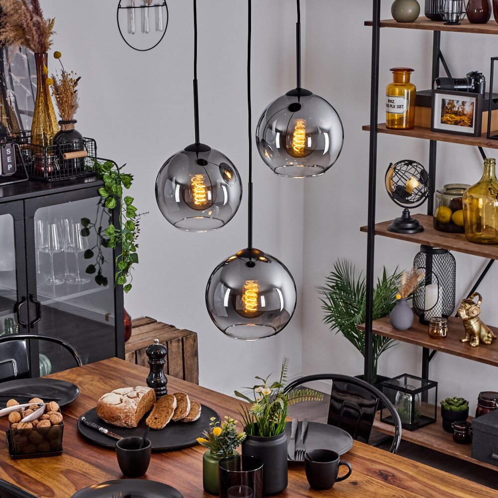 Koyoto Lampa Sufitowa Szkło 20 cm Przezroczysty, Przydymiony, 3-punktowe main product photo