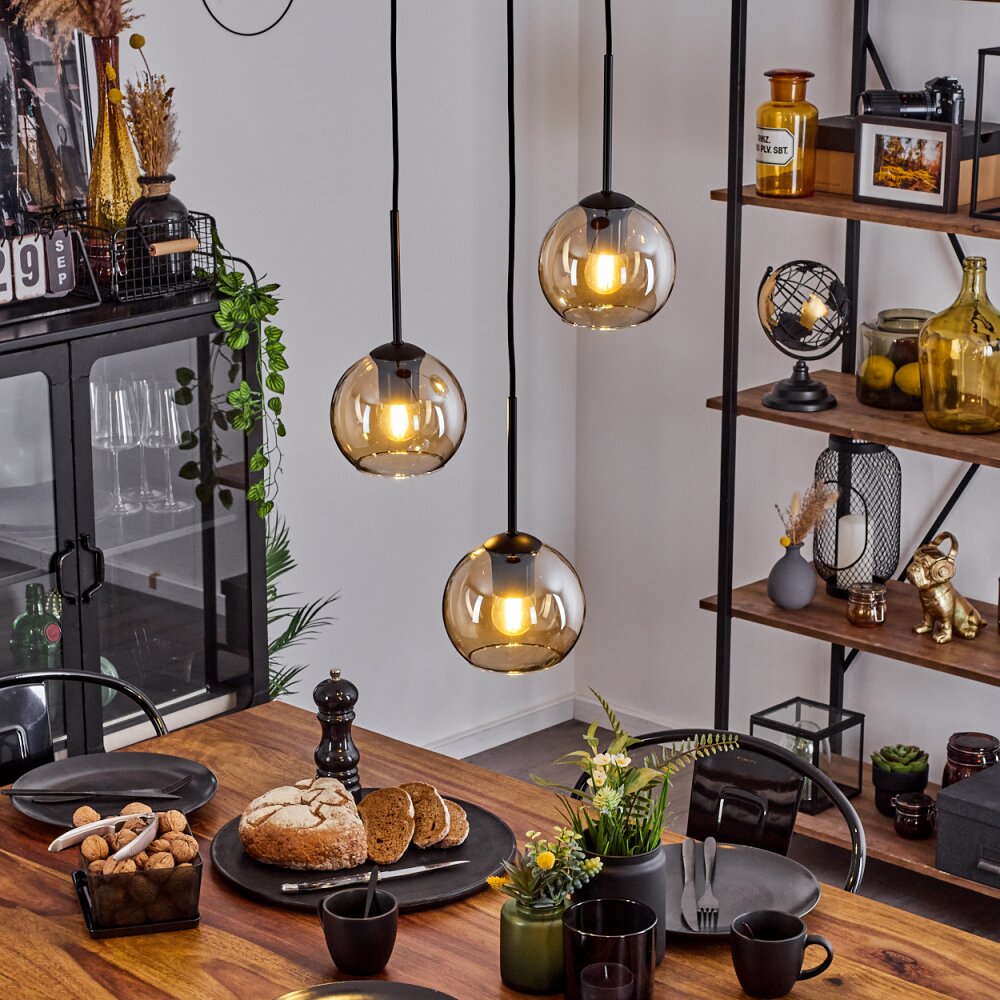 Koyoto Lampa Wisząca Szkło 15 cm W kolorze bursztynu, 3-punktowe main product photo