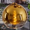 Koyoto  Lampa Wisząca Szkło 25 cm Złoty, Przezroczysty, 3-punktowe