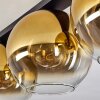 Koyoto  Lampa Sufitowa Szkło 30 cm Złoty, Przezroczysty, 4-punktowe