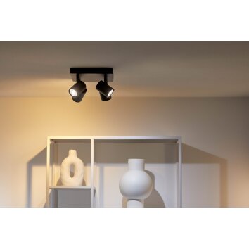 Philips WiZ IMAGEO Lampa Sufitowa LED Czarny, 4-punktowe, Zmieniacz kolorów