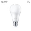 Philips Classic Zestaw 2 lamp LED E27 13 W 4000 kelwin 1521 lumenówów