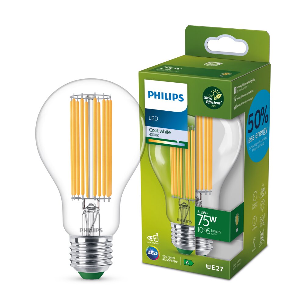 Philips Classic LED E27 5,2 W 4000 kelwin 1095 lumenów main product photo