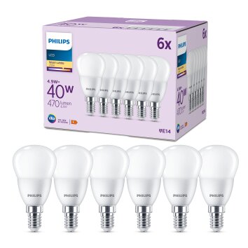 Philips Classic Zestaw 6 lamp LED E14 4,9 W 2700 kelwin 470 lumenówów