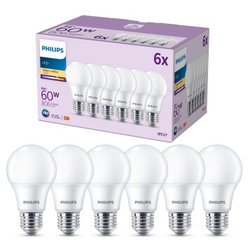 Philips Classic Zestaw 6 lamp LED E27 8 W 2700 kelwin 806 lumenówów