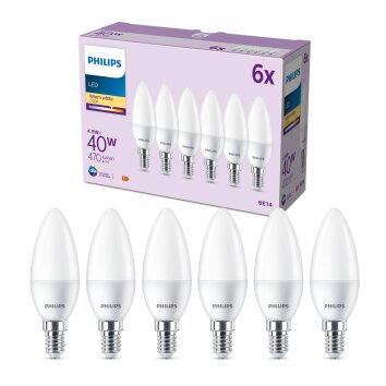 Philips Classic Zestaw 6 lamp LED E14 4,9 W 2700 kelwin 470 lumenówów