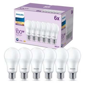 Philips Classic Zestaw 6 lamp LED E27 13 W 2700 kelwin 1521 lumenówów