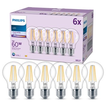 Philips Classic Zestaw 6 lamp LED E27 7 W 4000 kelwin 850 lumenów