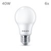 Philips Classic Zestaw 6 lamp LED E27 4,9 W 2700 kelwin 470 lumenów
