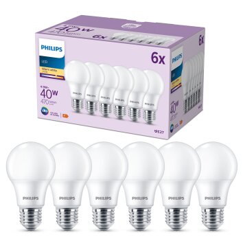 Philips Classic Zestaw 6 lamp LED E27 4,9 W 2700 kelwin 470 lumenów