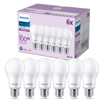 Philips Classic Zestaw 6 lamp LED E27 13 W 4000 kelwin 1521 lumenówów