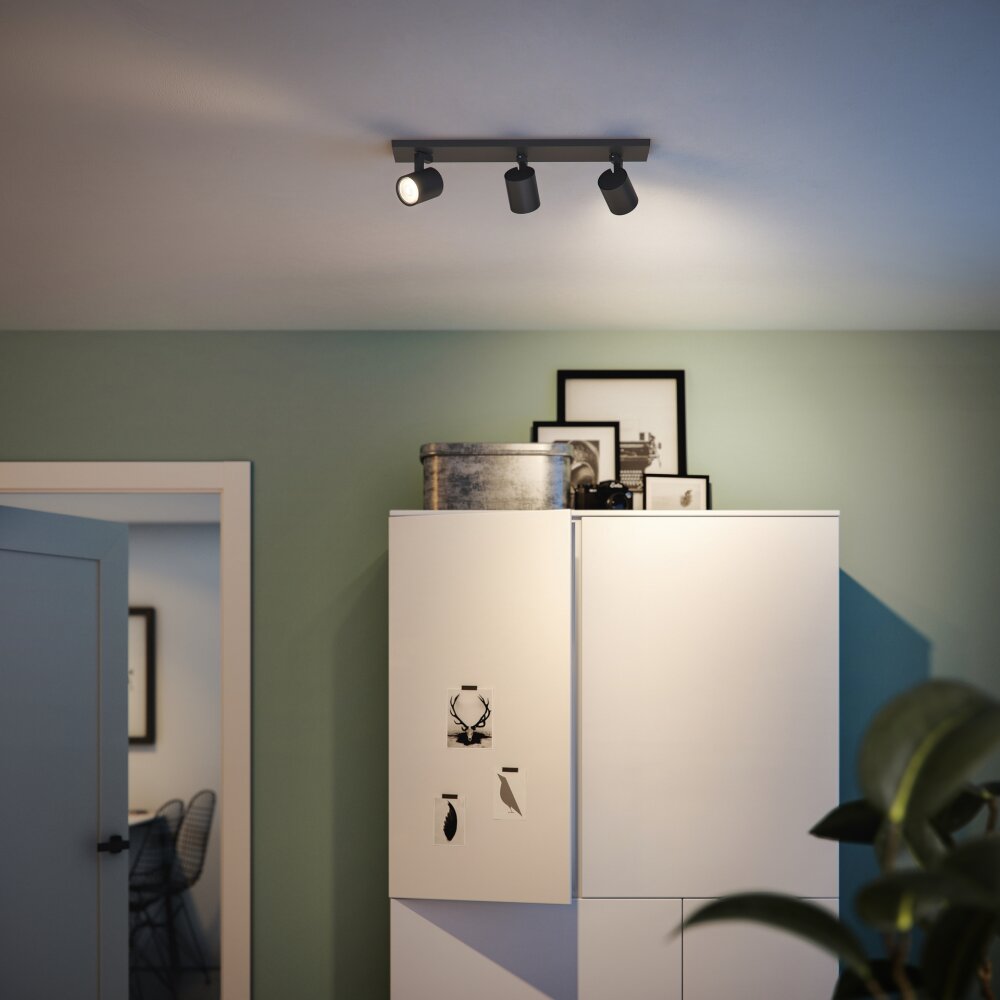 Philips myLiving Runner Lampa Sufitowa Czarny, 3-punktowe main product photo