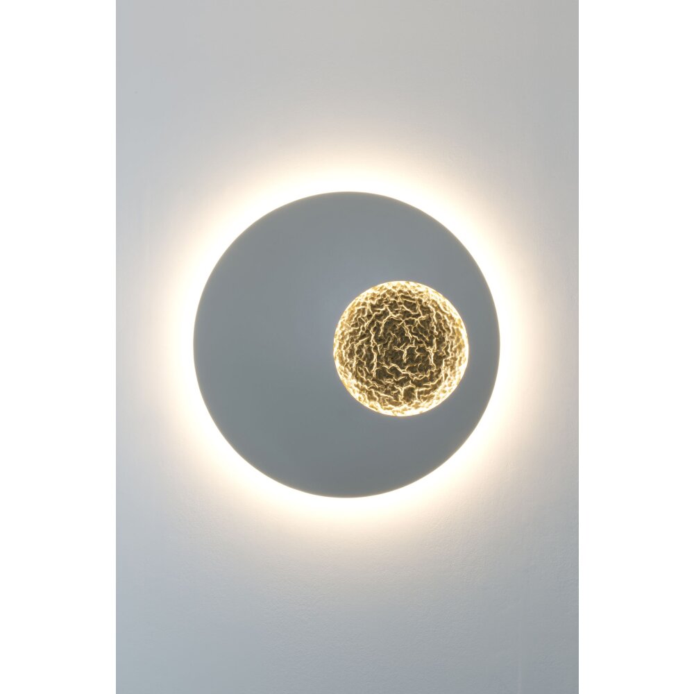Holländer LUNA Lampa ścienna LED Złoty, Szary, 2-punktowe main product photo