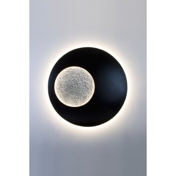 Holländer LUNA Lampa ścienna LED Brązowy, Czarny, Srebrny, 2-punktowe