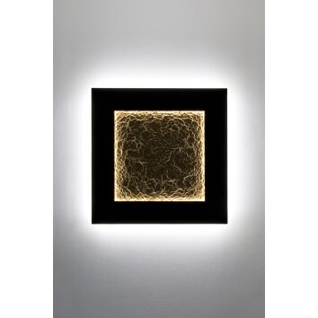 Holländer PLENILUNIO Lampa ścienna LED Brązowy, Złoty, Czarny, 2-punktowe