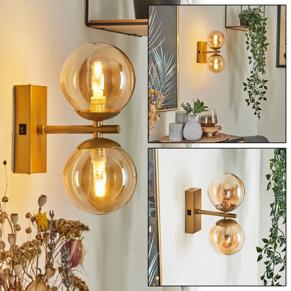 Remaisnil Lampa ścienna Mosiądz, 2-punktowe main product photo